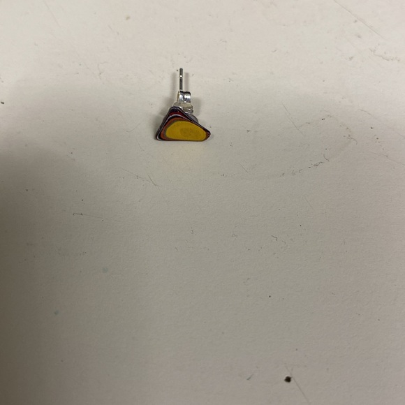 One single stud fordite earring - Picture 2 of 2